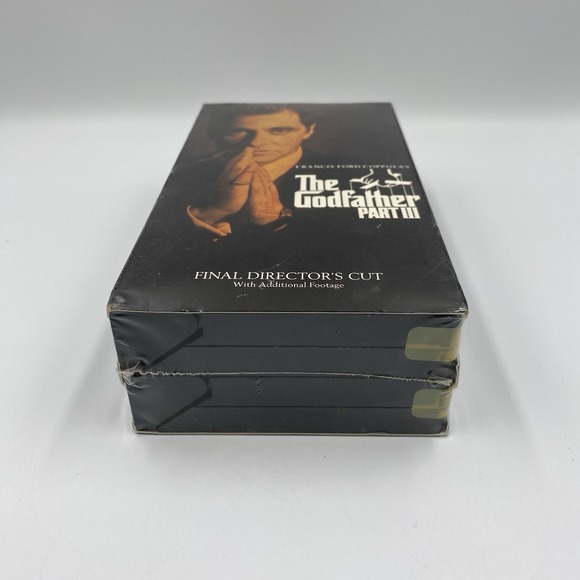 The Godfather Part‎ III 2-VHS Final Directors Cut with Additional Footage SEALED - Picture 3 of 6